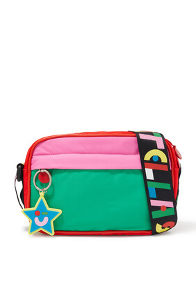 حقيبة كاميرا مقسمة لألوان بشعار الماركة للأطفال
